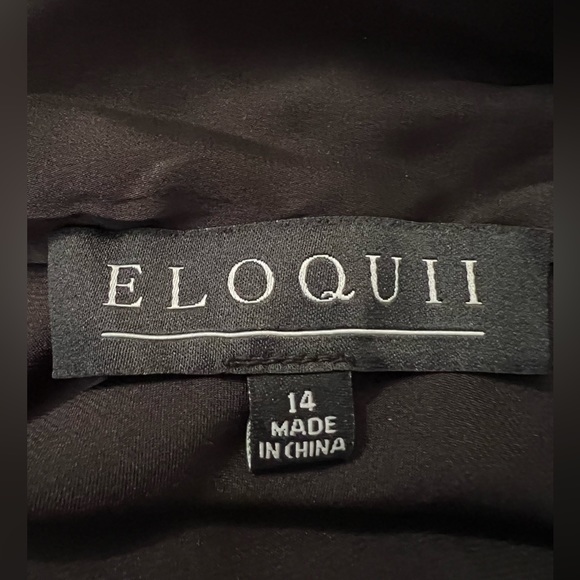 Item: NWT Eloquii Black One Shoulder Scarf Blouse - Picture 4 of 9